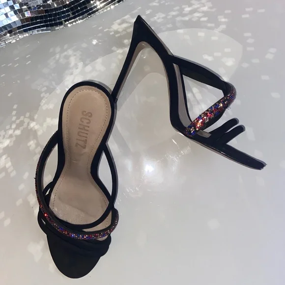 SCHUTZ - Crystal Stiletto Sandal - Picture 2 of 2